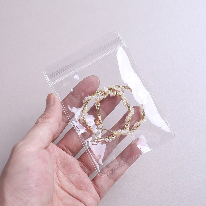 Transparent PVC Jewelry Earring Storage Bag - silverfoxgoods